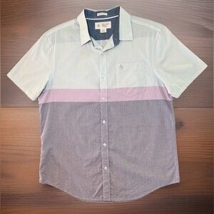 Original Penguin Heritage Slim Fit Shirt Size L
Button Short Sleeve Colorblock